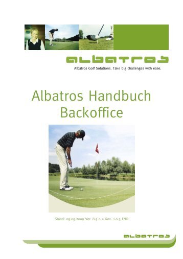 Albatros Handbuch Backoffice - Albatros Datenservice  GmbH