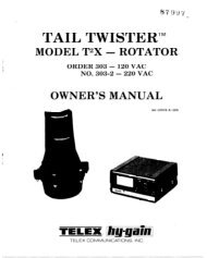 Model T2X Tail Twister Rotor - HAManuals