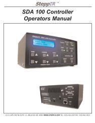 SDA100 Controller Operator's Manual - SteppIR