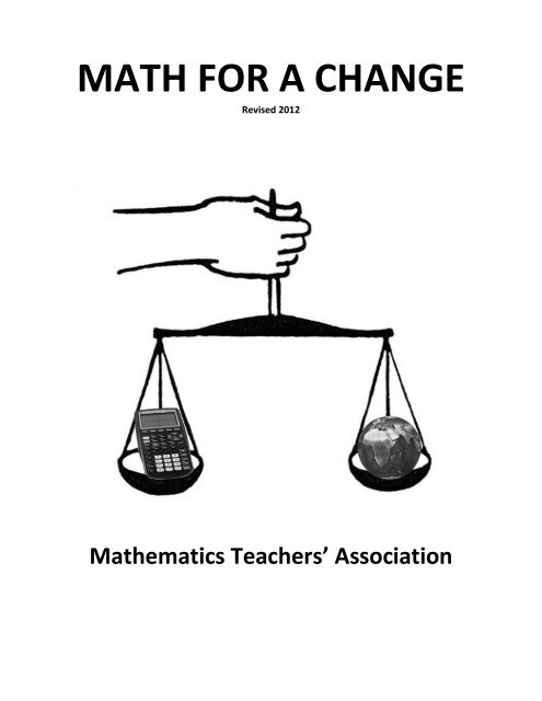 Mathematic Change MATH FOR A CHANGE