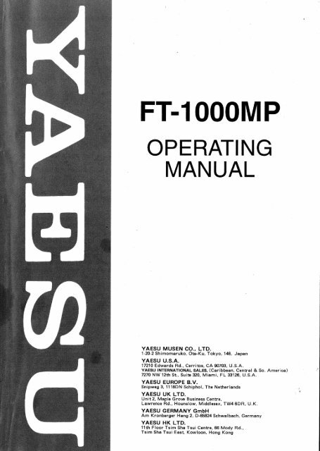 yaesu ft 1000 manual - N4brf.org