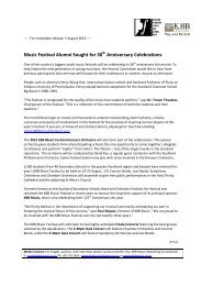 Music Festival Alumni Sought for 30 Anniversary ... - KBB Music