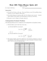 Stat 305 Take!Home Quiz #2