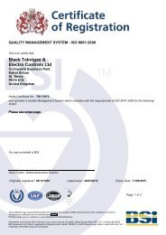 Download BSI ISO 9001:2008 Certificate - Black Teknigas