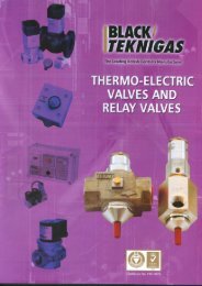 Thermo-electrics, and relay valves - Black Teknigas