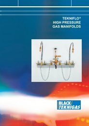 TEKNIFLO Â® HIGH PRESSURE GAS MANIFOLDS - Black Teknigas