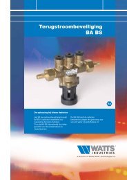 Terugstroombeveiliging BA BS - WATTS industries