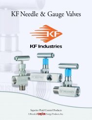 KF Needle & Gauge Valves - CIRCOR Energy