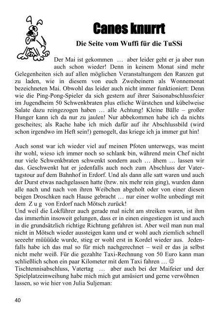 TuSSi Nr. 86 - Ausgabe Juni 2015