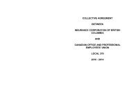 ICBC Collective Agreement 2010-2014 - COPE 378