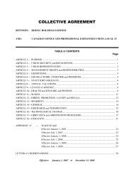 COLLECTIVE AGREEMENT - COPE 378