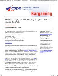 ICBC Bargaining Update #16: 2011 Bargaining Over ... - COPE 378