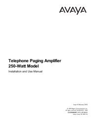 LU35W70VAT 35W 70V Speaker Manual - Avaya Paging Solutions