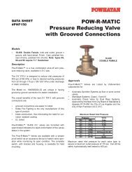 Pow-R-Matic Pressure Reducing Valve with Grooved ... - NNI, Inc.