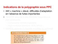 Indications de la polygraphie sous PPC