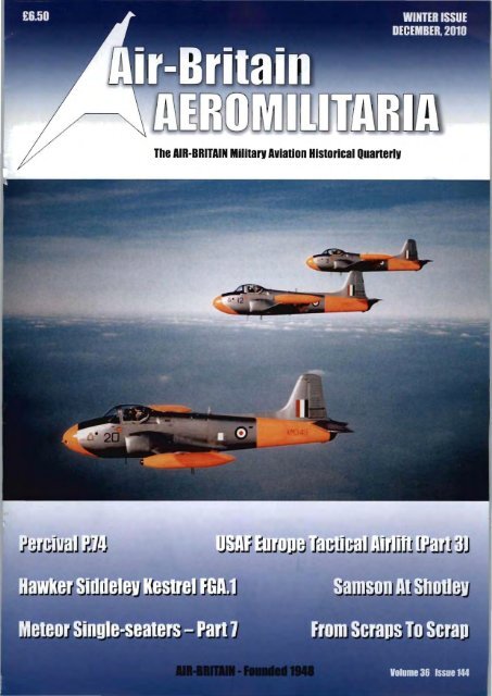 The AIR-BRITAIN Militarv Aviation Historical Quanerlv