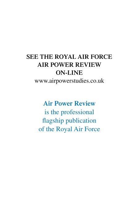 REVIEW - Air Power Studies