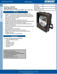 Spec Sheet - Howard Lighting