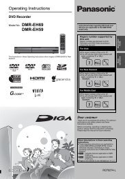 Operating Instructions Dmr Eh56 Panasonic New Zealand