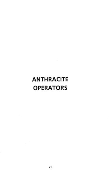 1994 Anthracite Operators - Coalmininghistorypa.org