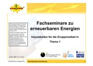 Fachseminare zu erneuerbaren Energien