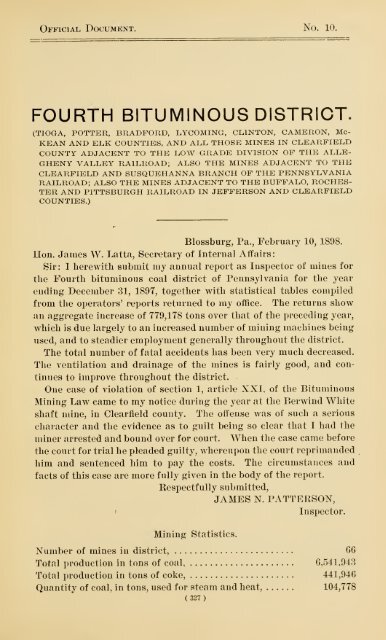 Report of the Bureau of Mines of the Department of Internal Affairs of ...