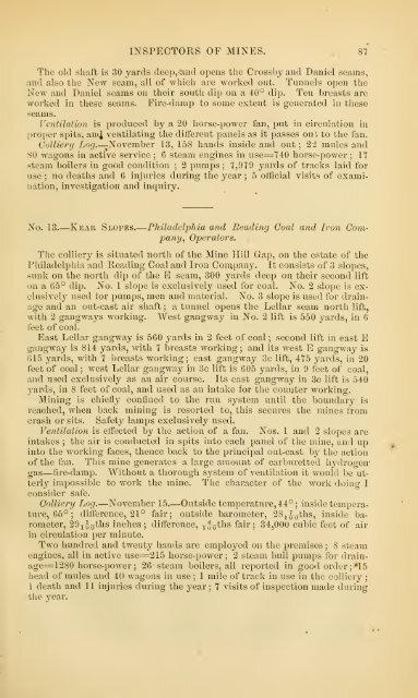 1873 - Old Forge Coal Mines