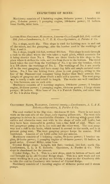 1873 - Old Forge Coal Mines