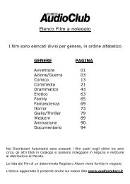 Elenco film a Noleggio - Primo