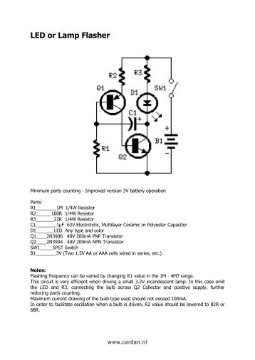 LED or Lamp Flasher - Cardan.nl