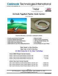 CerAnode Piggy-Back Pipeline System - E-MAC Corrosion Inc.