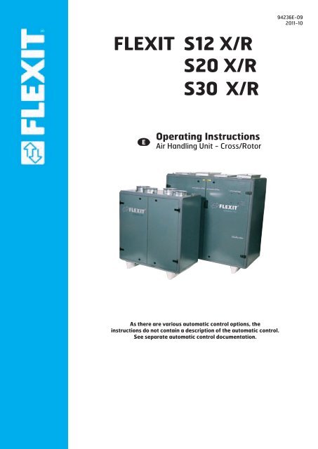 FLEXIT S12 X/R S20 X/R S30 X/R