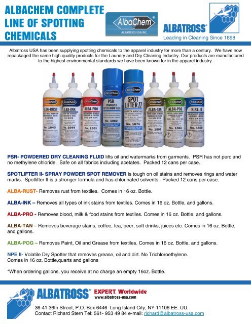 Chemical Product Catalog