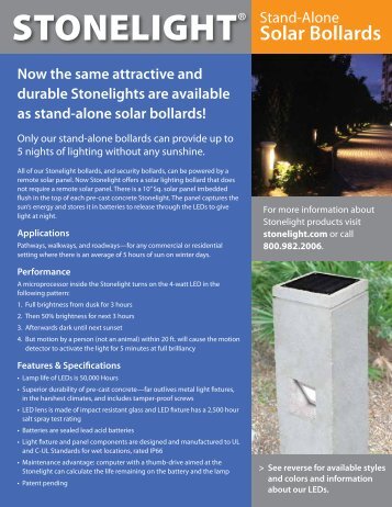 Solar Bollards - Stonelight Outdoor Lighting