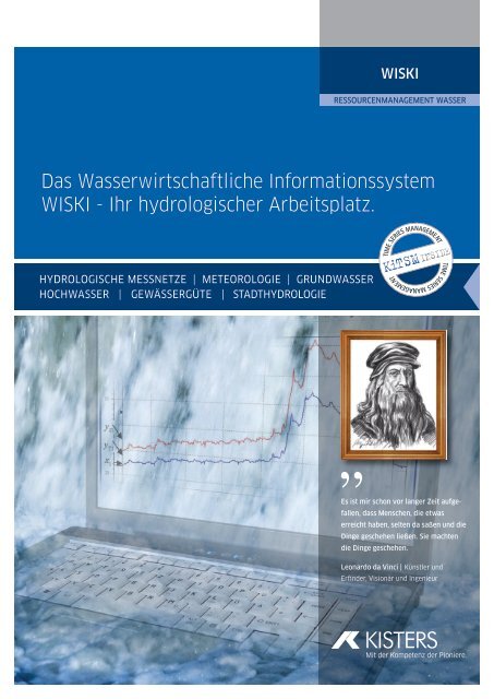 Das Wasserwirtschaftliche Informationssystem WISKI ... - Kisters AG