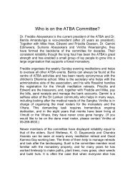 Who is on the ATBA Committee - Vimutti Buddhist Monastery