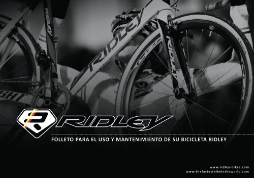 folleto para el uso y mantenimiento de su bicicleta ridley