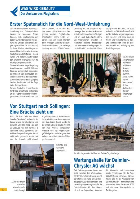 Ausgabe 1/00 - Flughafen Stuttgart