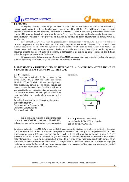 Especificaciones Técnicas - Grupo JP Calderas, C.A.