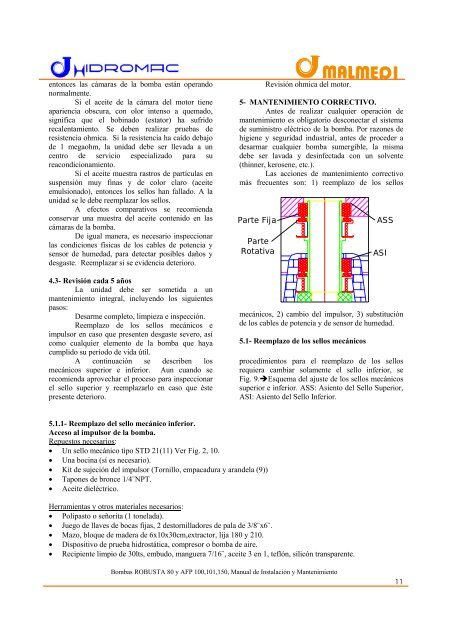 Especificaciones Técnicas - Grupo JP Calderas, C.A.