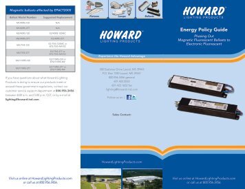 Energy Policy Guide - Howard Industries, Inc.