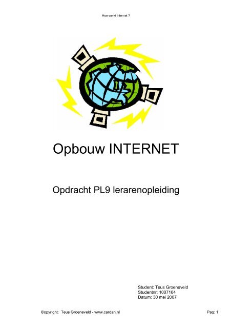 Opbouw INTERNET - Cardan.nl