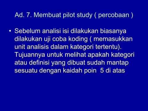 CONTENT ANALYSIS - S1 Ilmu Komunikasi UNSOED