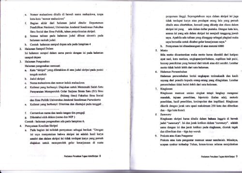 buku panduan penulisan skripsi - S1 Ilmu Komunikasi UNSOED