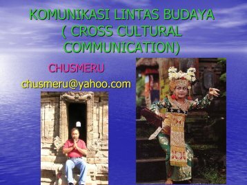 KOMUNIKASI LINTAS BUDAYA