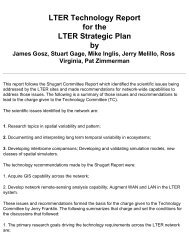 LTER Technology Report - LTER Intranet