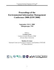 Environmental Information Management 2008 - LTER Intranet - The ...