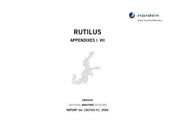 rutilus - Monitoring Group on cultural heritage in the Baltic Sea States