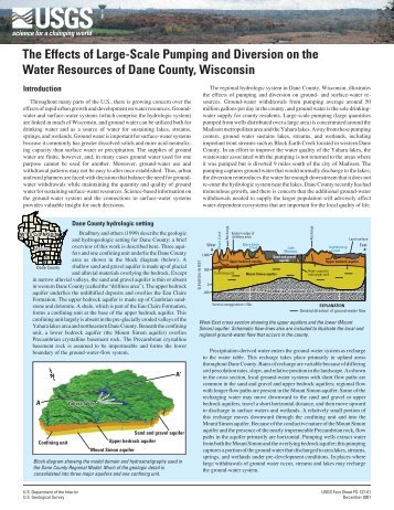 The Effects of Large-Scale Pumping and Diversion on ... - Wisconsin