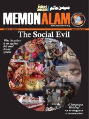 the social evil - World Memon Organization Pakistan Chapter